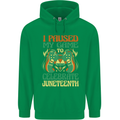 Juneteenth Gamer Gaming Video Games Mens 80% Cotton Hoodie Irish Green