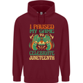 Juneteenth Gamer Gaming Video Games Mens 80% Cotton Hoodie Maroon