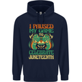 Juneteenth Gamer Gaming Video Games Mens 80% Cotton Hoodie Navy Blue
