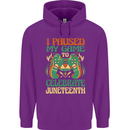 Juneteenth Gamer Gaming Video Games Mens 80% Cotton Hoodie Purple