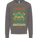 Juneteenth Gamer Gaming Video Games Mens Sweatshirt Jumper Charcoal