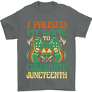 Juneteenth Gamer Gaming Video Games Mens T-Shirt 100% Cotton Charcoal