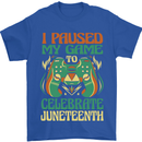 Juneteenth Gamer Gaming Video Games Mens T-Shirt 100% Cotton Royal Blue