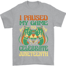 Juneteenth Gamer Gaming Video Games Mens T-Shirt 100% Cotton Sports Grey