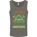 Juneteenth Gamer Gaming Video Games Mens Vest Tank Top Charcoal