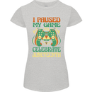 Juneteenth Gamer Gaming Video Games Womens Petite Cut T-Shirt Sports Grey