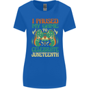 Juneteenth Gamer Gaming Video Games Womens Wider Cut T-Shirt Royal Blue