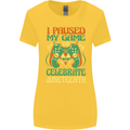 Juneteenth Gamer Gaming Video Games Womens Wider Cut T-Shirt Yellow