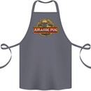 Jurassic Pug Funny Dog Movie Parody Cotton Apron 100% Organic Steel