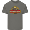 Jurassic Pug Funny Dog Movie Parody Mens Cotton T-Shirt Tee Top Charcoal