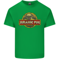 Jurassic Pug Funny Dog Movie Parody Mens Cotton T-Shirt Tee Top Irish Green