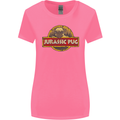 Jurassic Pug Funny Dog Movie Parody Womens Wider Cut T-Shirt Azalea
