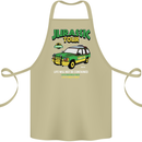 Jurassic Tour Funny Dinosaur T-Rex Cotton Apron 100% Organic Khaki