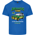 Jurassic Tour Funny Dinosaur T-Rex Kids T-Shirt Childrens Royal Blue