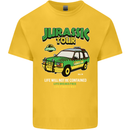Jurassic Tour Funny Dinosaur T-Rex Kids T-Shirt Childrens Yellow
