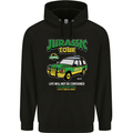 Jurassic Tour Funny Dinosaur T-Rex Mens 80% Cotton Hoodie Black