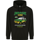 Jurassic Tour Funny Dinosaur T-Rex Mens 80% Cotton Hoodie Black