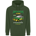 Jurassic Tour Funny Dinosaur T-Rex Mens 80% Cotton Hoodie Forest Green