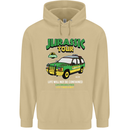 Jurassic Tour Funny Dinosaur T-Rex Mens 80% Cotton Hoodie Sand