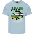 Jurassic Tour Funny Dinosaur T-Rex Mens Cotton T-Shirt Tee Top Light Blue