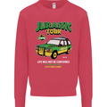 Jurassic Tour Funny Dinosaur T-Rex Mens Sweatshirt Jumper Heliconia