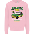Jurassic Tour Funny Dinosaur T-Rex Mens Sweatshirt Jumper Light Pink