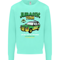 Jurassic Tour Funny Dinosaur T-Rex Mens Sweatshirt Jumper Peppermint