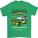 Jurassic Tour Funny Dinosaur T-Rex Mens T-Shirt Cotton Gildan Irish Green