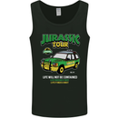 Jurassic Tour Funny Dinosaur T-Rex Mens Vest Tank Top Black