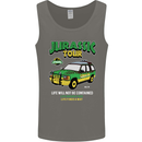 Jurassic Tour Funny Dinosaur T-Rex Mens Vest Tank Top Charcoal