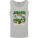 Jurassic Tour Funny Dinosaur T-Rex Mens Vest Tank Top Sports Grey