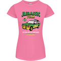 Jurassic Tour Funny Dinosaur T-Rex Womens Petite Cut T-Shirt Azalea