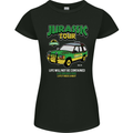 Jurassic Tour Funny Dinosaur T-Rex Womens Petite Cut T-Shirt Black