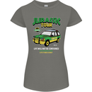 Jurassic Tour Funny Dinosaur T-Rex Womens Petite Cut T-Shirt Charcoal