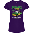 Jurassic Tour Funny Dinosaur T-Rex Womens Petite Cut T-Shirt Purple