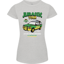 Jurassic Tour Funny Dinosaur T-Rex Womens Petite Cut T-Shirt Sports Grey