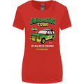 Jurassic Tour Funny Dinosaur T-Rex Womens Wider Cut T-Shirt Red
