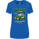 Jurassic Tour Funny Dinosaur T-Rex Womens Wider Cut T-Shirt Royal Blue