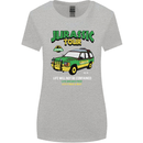Jurassic Tour Funny Dinosaur T-Rex Womens Wider Cut T-Shirt Sports Grey