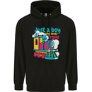 Just a Boy Who Loves Trains Spotter Engine Childrens Kids Hoodie Black
