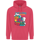 Just a Boy Who Loves Trains Spotter Engine Childrens Kids Hoodie Heliconia