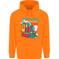 Just a Boy Who Loves Trains Spotter Engine Childrens Kids Hoodie Orange