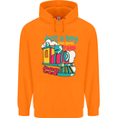Just a Boy Who Loves Trains Spotter Engine Childrens Kids Hoodie Orange