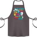 Just a Boy Who Loves Trains Spotter Engine Cotton Apron 100% Organic Dark Grey