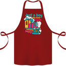 Just a Boy Who Loves Trains Spotter Engine Cotton Apron 100% Organic Maroon