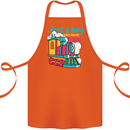 Just a Boy Who Loves Trains Spotter Engine Cotton Apron 100% Organic Orange