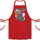 Just a Boy Who Loves Trains Spotter Engine Cotton Apron 100% Organic Red