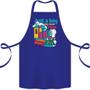 Just a Boy Who Loves Trains Spotter Engine Cotton Apron 100% Organic Royal Blue