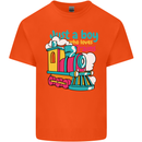 Just a Boy Who Loves Trains Spotter Engine Kids T-Shirt Childrens Orange