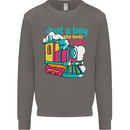 Just a Boy Who Loves Trains Spotter Engine Mens Sweatshirt Jumper Charcoal